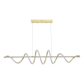 Zuma Line - Lámpara colgante LED con cable LED/60W/230V dorada