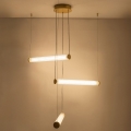 Zuma Line - Lámpara colgante LED regulable con cable LED/64W/230V 2700-6500K dorada + mando a distancia