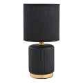 Zuma Line - Lámpara de mesa 1xE14/40W/230V negro/dorado