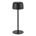 Zuma Line - Lámpara de mesa LED recargable y regulable LED/2W/1200 mAh IP44 negro