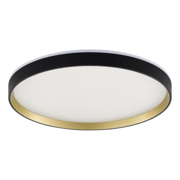 Zuma Line - Lámpara de techo LED RGBW regulable LED/32W/230V + LED/8W 3000-6000K negro/dorado + mando a distancia