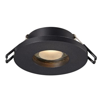 Zuma Line - Lámpara empotrable de baño 1xGU10/50W/230V IP54 negro