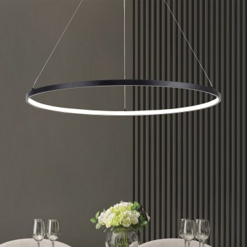 Zuma Line - Lámpara LED colgante LED/32W/230V 3000/4000/6000K diá. 60 cm negro