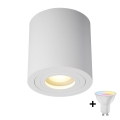 Zuma Line - LED RGBW regulable foco empotrable para baño 1xGU10/4,8W/230V IP44 blanco + mando a distancia