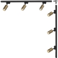 Zuma Line - Luminaria de foco para sistema de riel 6xGU10/35W/230V negro/dorado