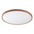 Zuma Line - Luminaria LED de techo, 36W/230V, 3000/4000/6000K, Ø 40 cm, marrón