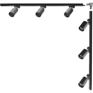 Zuma Line - Luminaria para riel 6xGU10/35W/230V negra
