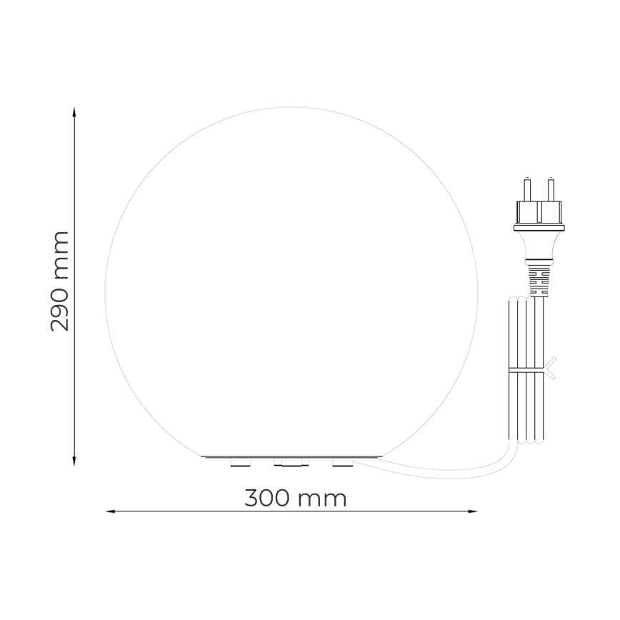 Zuma Line - Lámpara exterior 1xE27/15W/230V Ø 30 cm IP44
