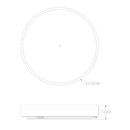 Zuma Line - Plafón de baño LED regulable LED/36W/230V 3000-6000K d. 40 cm IP44 dorado + mando a distancia