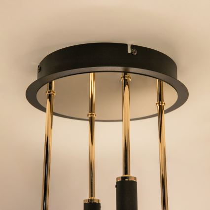 Zuma Line - Plafón LED regulable de montaje en superficie LED/60W/230V dorado/negro