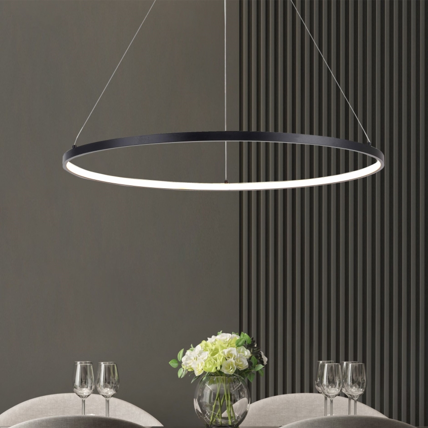 Zuma Line - Lámpara colgante LED suspendida por cable LED/40W/230V 3000/4000/6000K Ø 90 cm negra