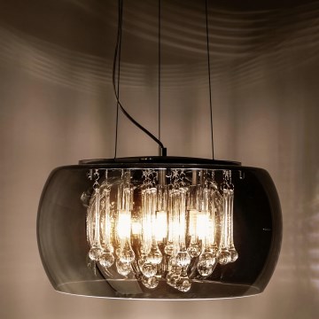 Zuma Line - Plafón de cristal sobre cable 6xG9/42W/230V