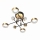 Zuma Line - Plafón LED regulable de montaje en superficie LED/60W/230V dorado/negro
