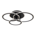 Zuma Line - Plafón LED regulable LED/55W/230V 3000-6000K negro + control remoto