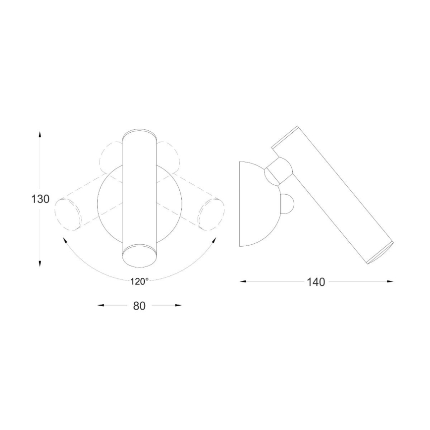 Zuma Line - Foco de pared LED tipo spot LED/5W/230V dorado