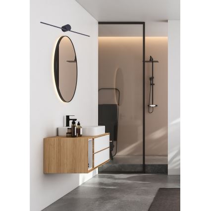 Zuma Line - Iluminación LED para espejos de baño LED/6W/230V 40 cm IP44 negro